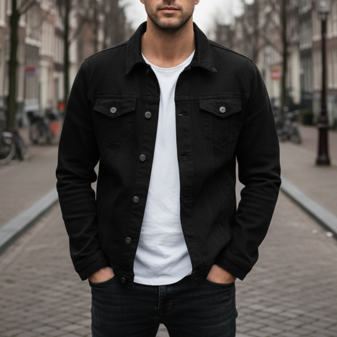 Denimskjorta herr vardagsbruk