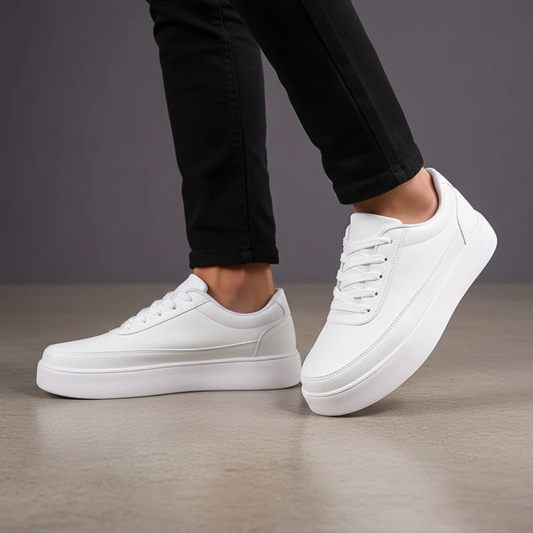 Sneakers herr syntetiskt material låg profil snörning