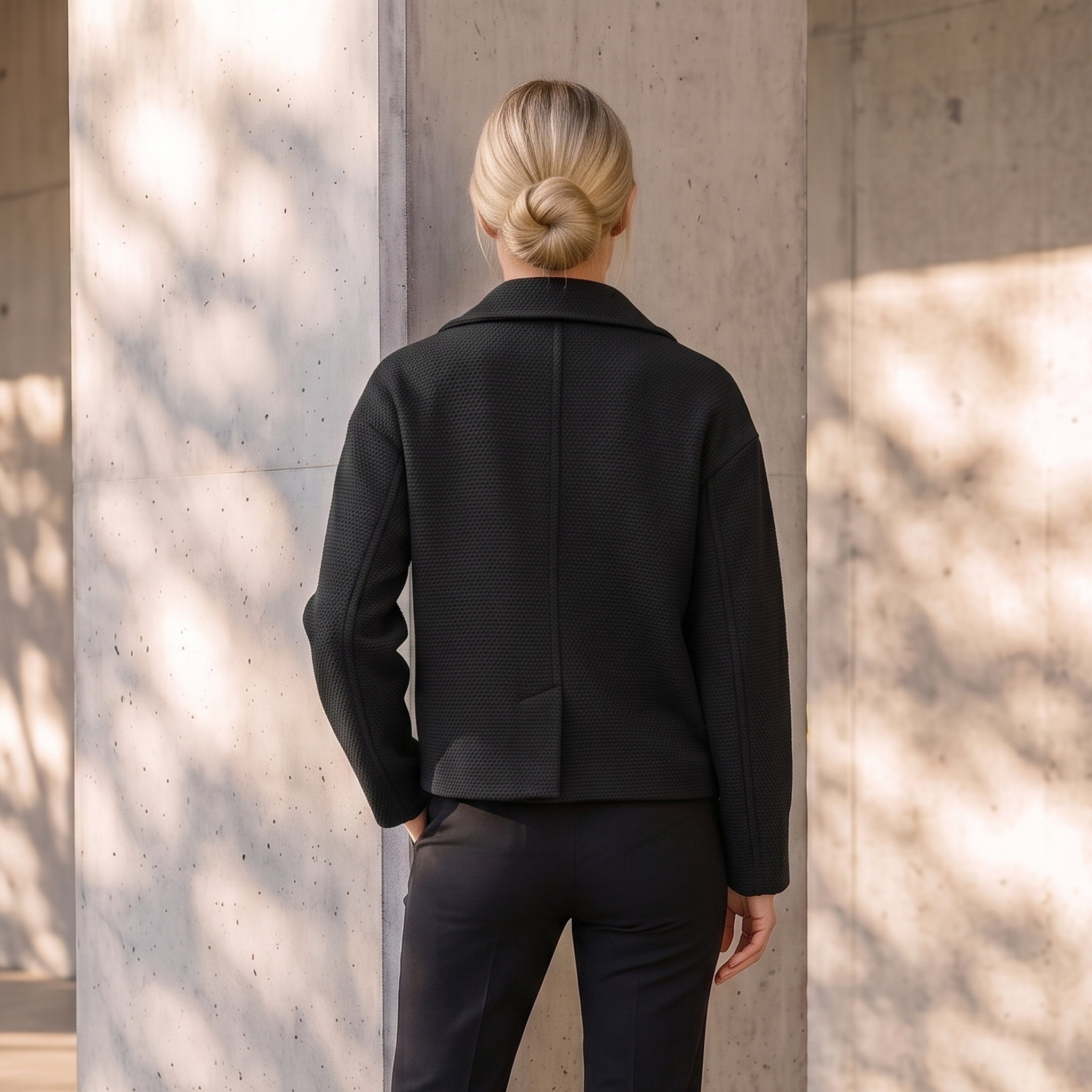 Wool Coat Double Breasted Women