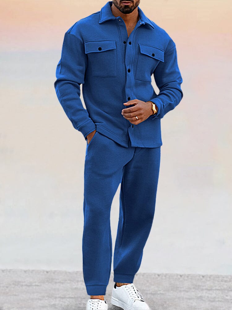 Set med kortärmad t-shirt och elastiska shorts för herr