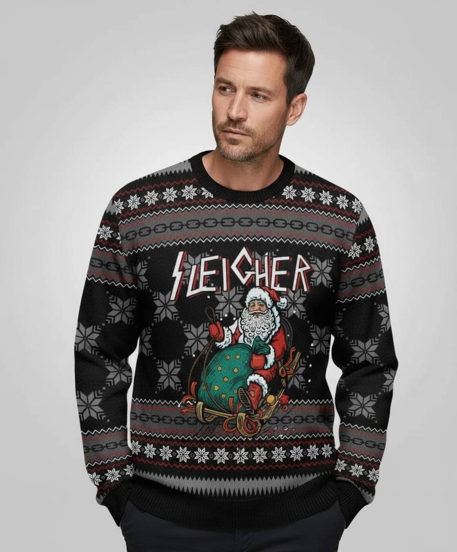 Jultröja med mönstrat motiv för herrar i regular fit