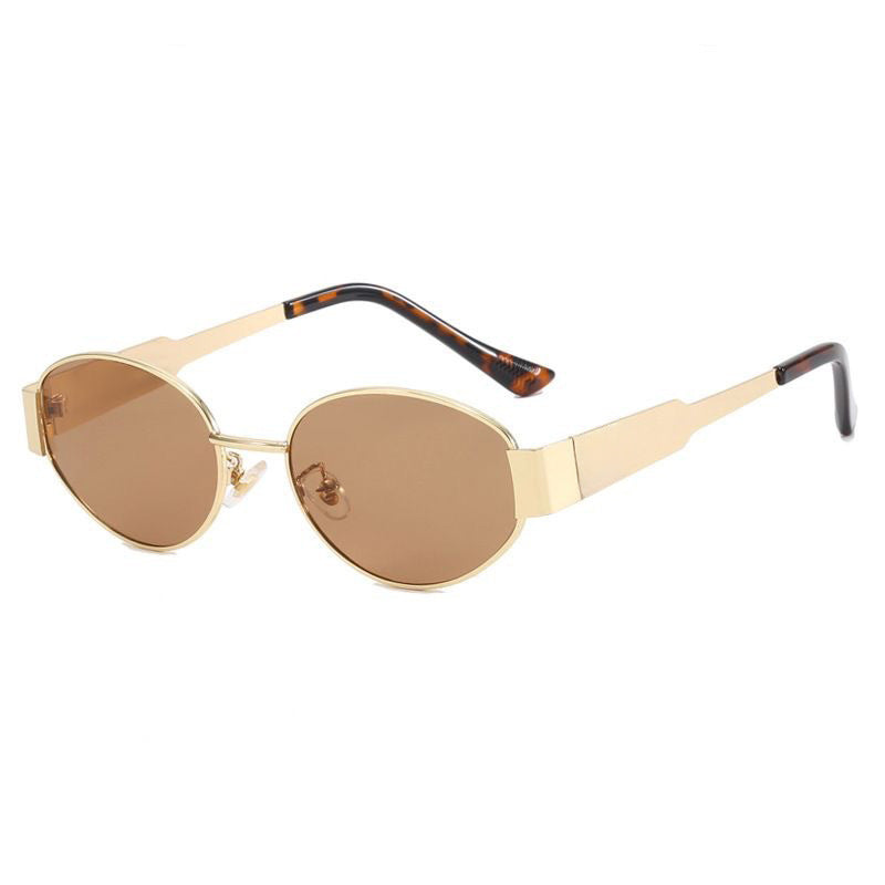 Metal Sunglasses Refined Frame Women