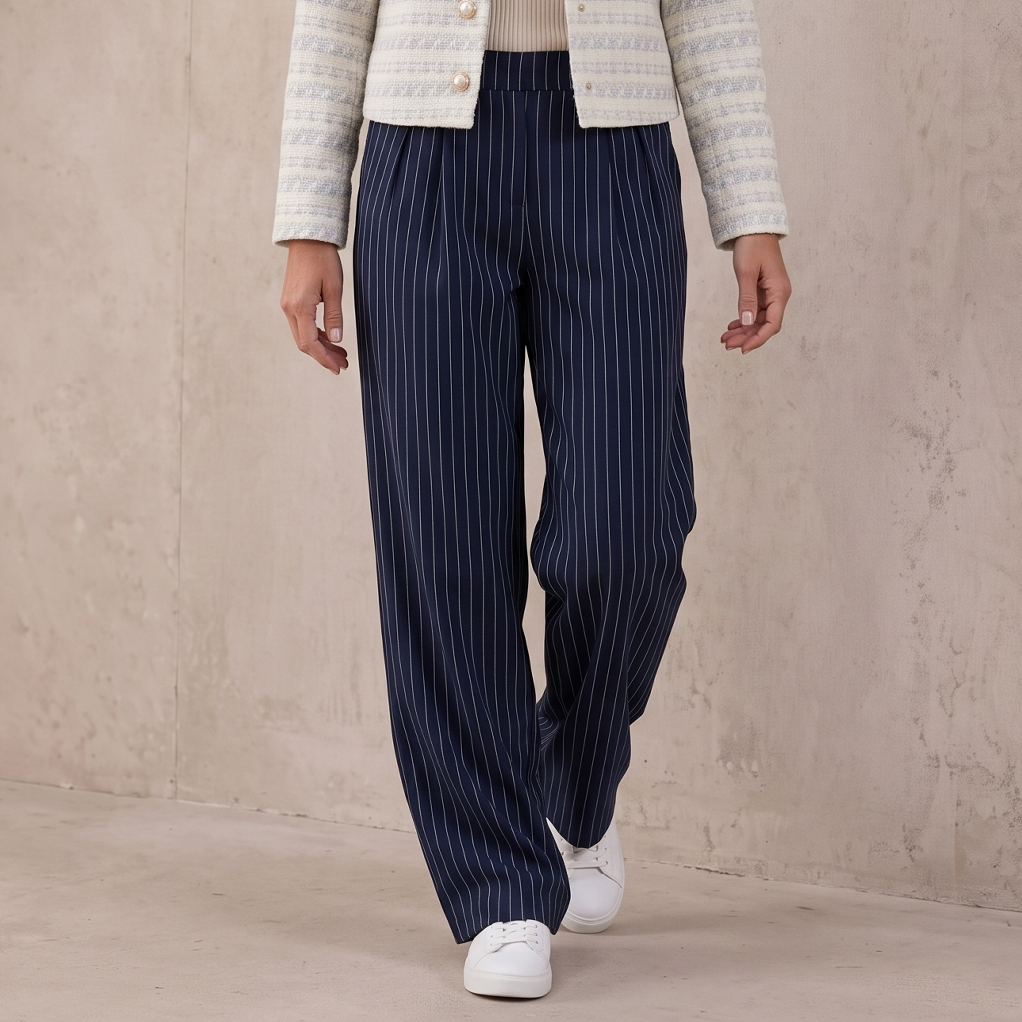 Striped Pants Wide Leg Women