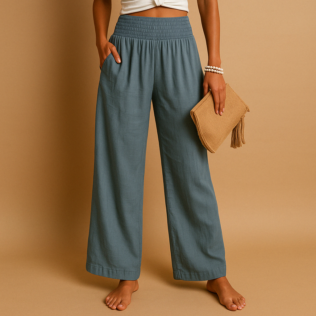 Women's High Waist Wide Leg Trousers
