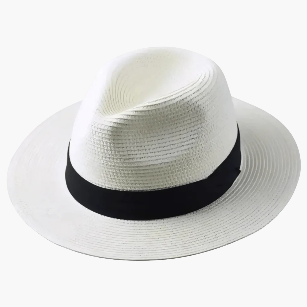 Wide brim woven hat for vacation wear