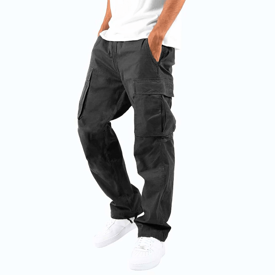 Cargobyxor med förstärkta sömmar och praktiska fickor herr