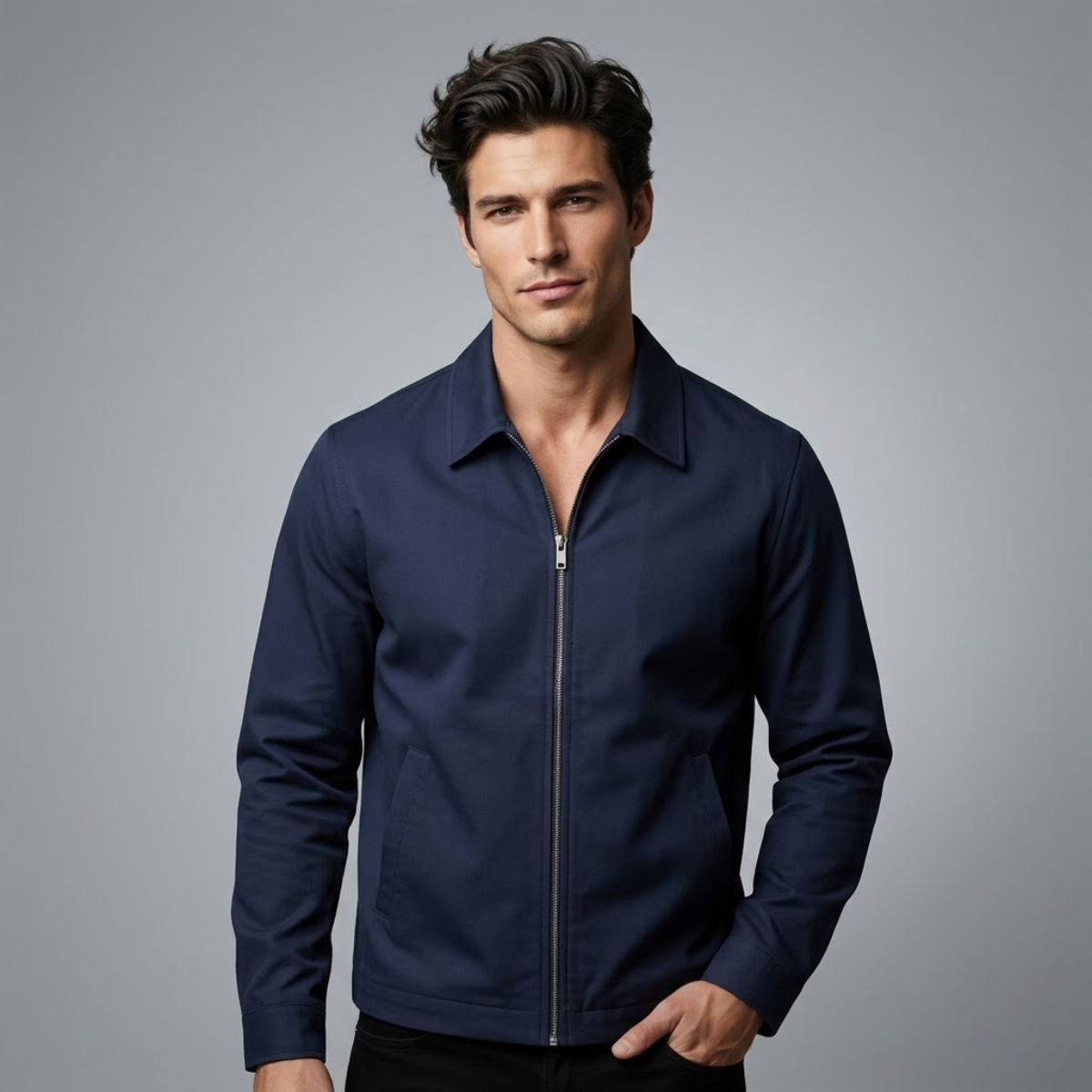 Harrington Jacket Zip Up Lightweight Men