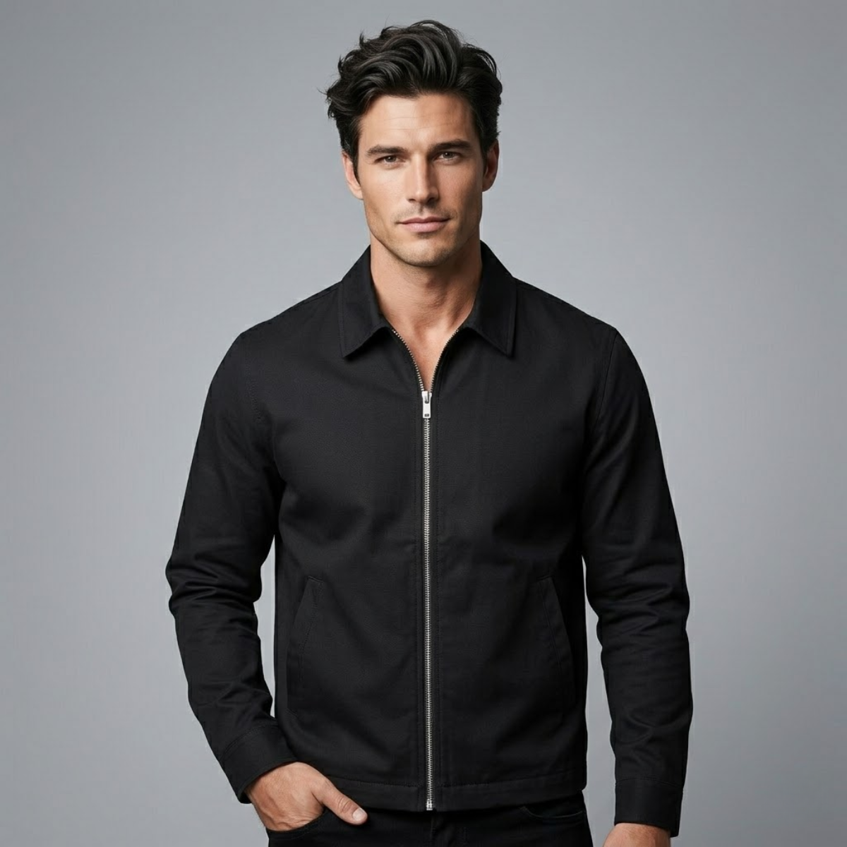 Harrington Jacket Zip Up Lightweight Men