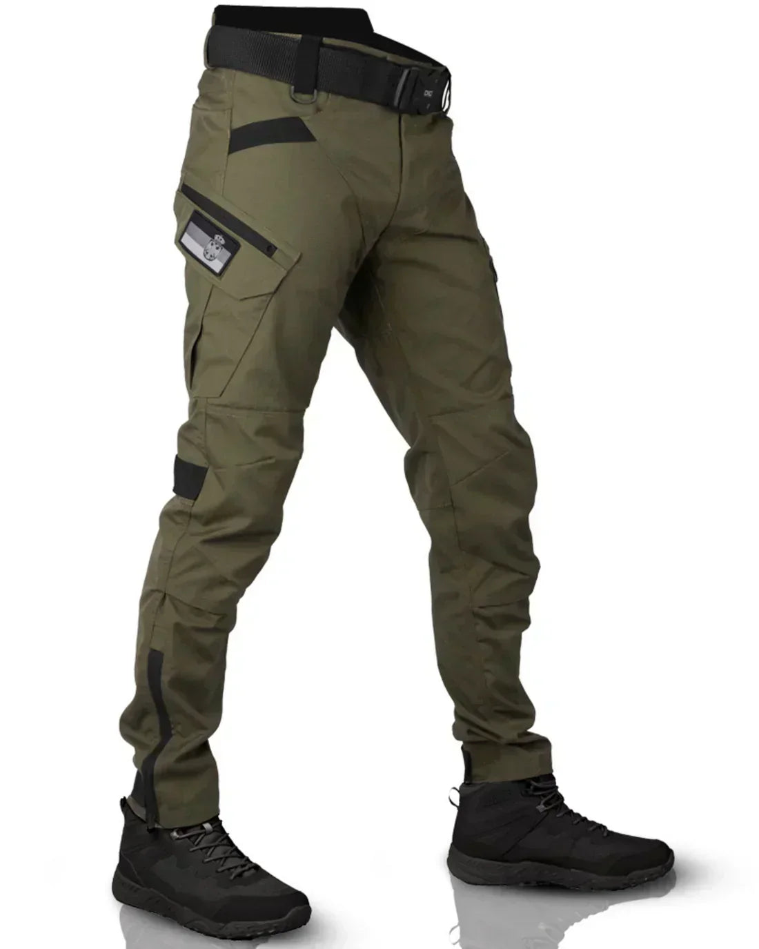 Men's reinforced cargo trousers with belt Taktiska byxor