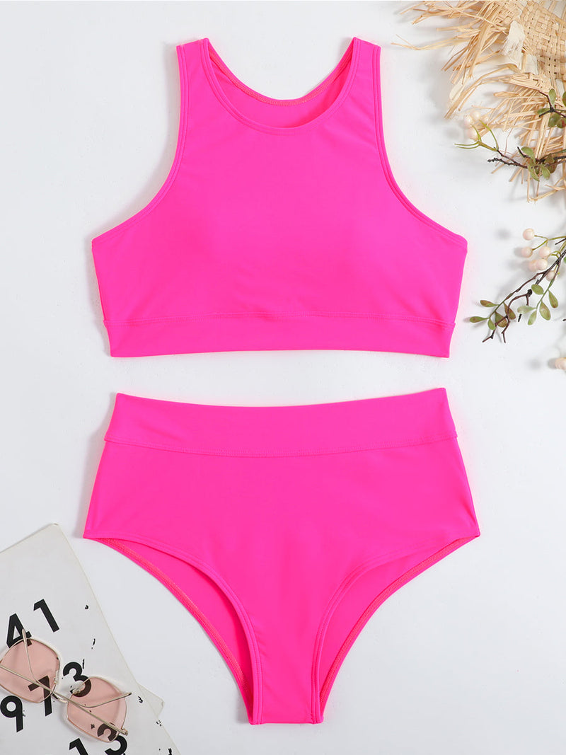 High-Neck Bikini Set Women