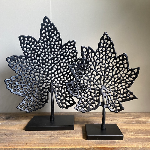 Aluminium prydnadsblad med bladstruktur för väggdekoration