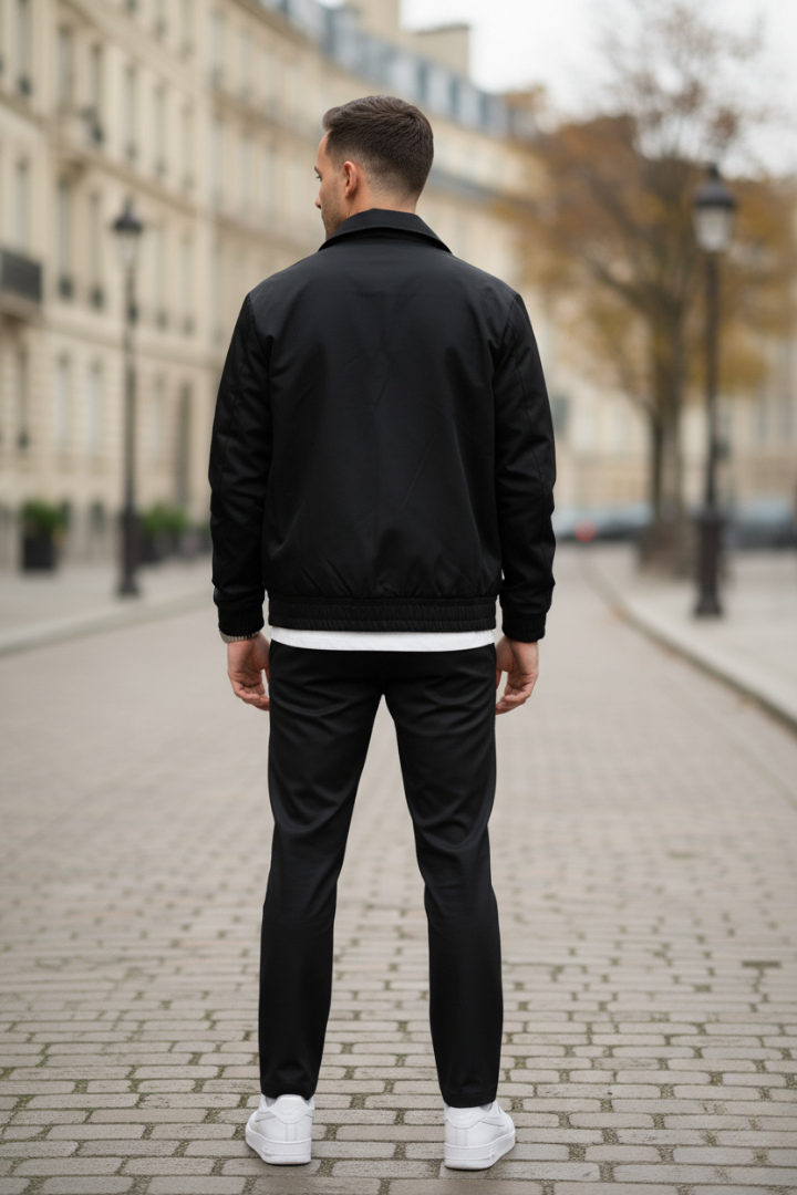 Träningsbyxor med elastisk midja och fickor för herrar