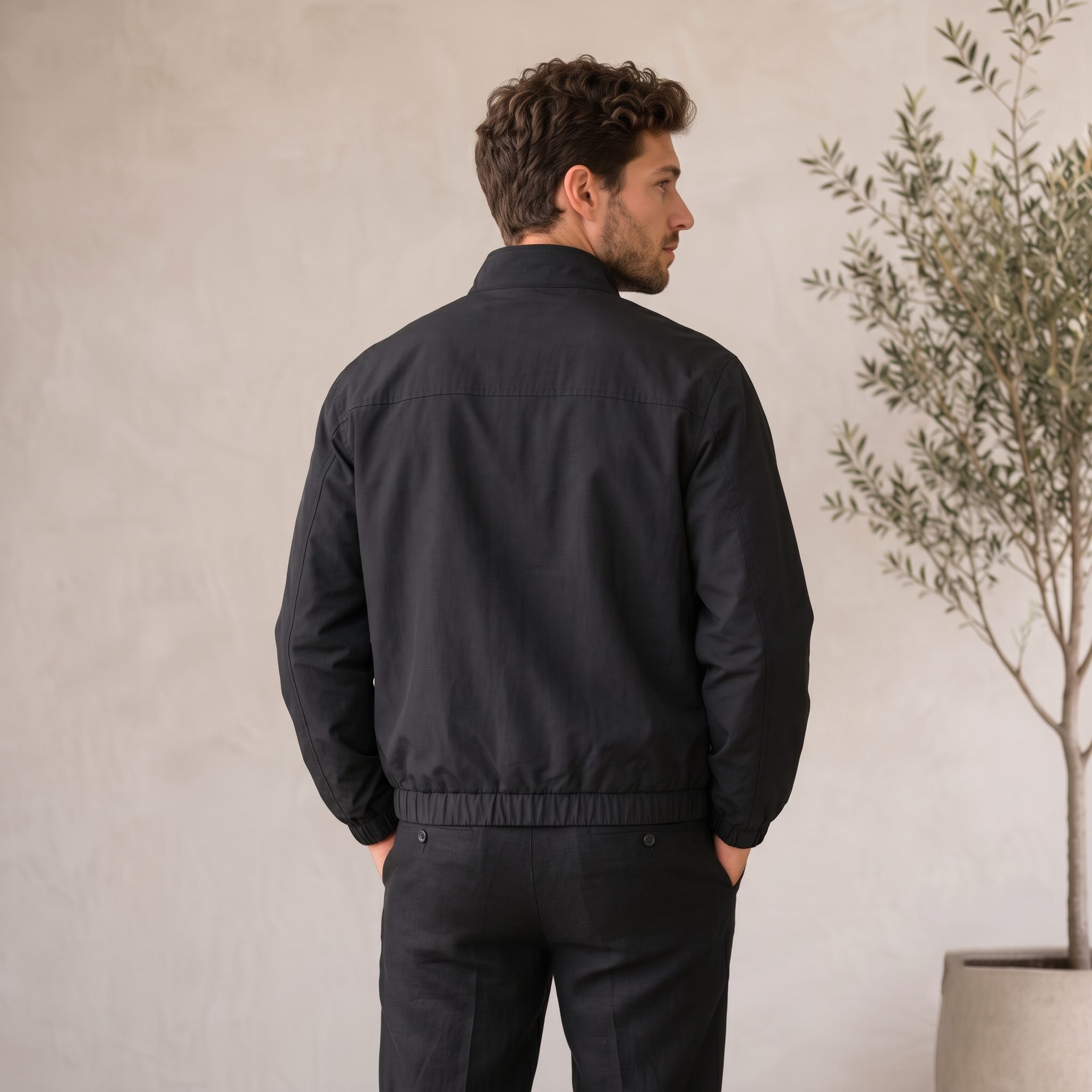 Minimalist Jacket Snap Button Men