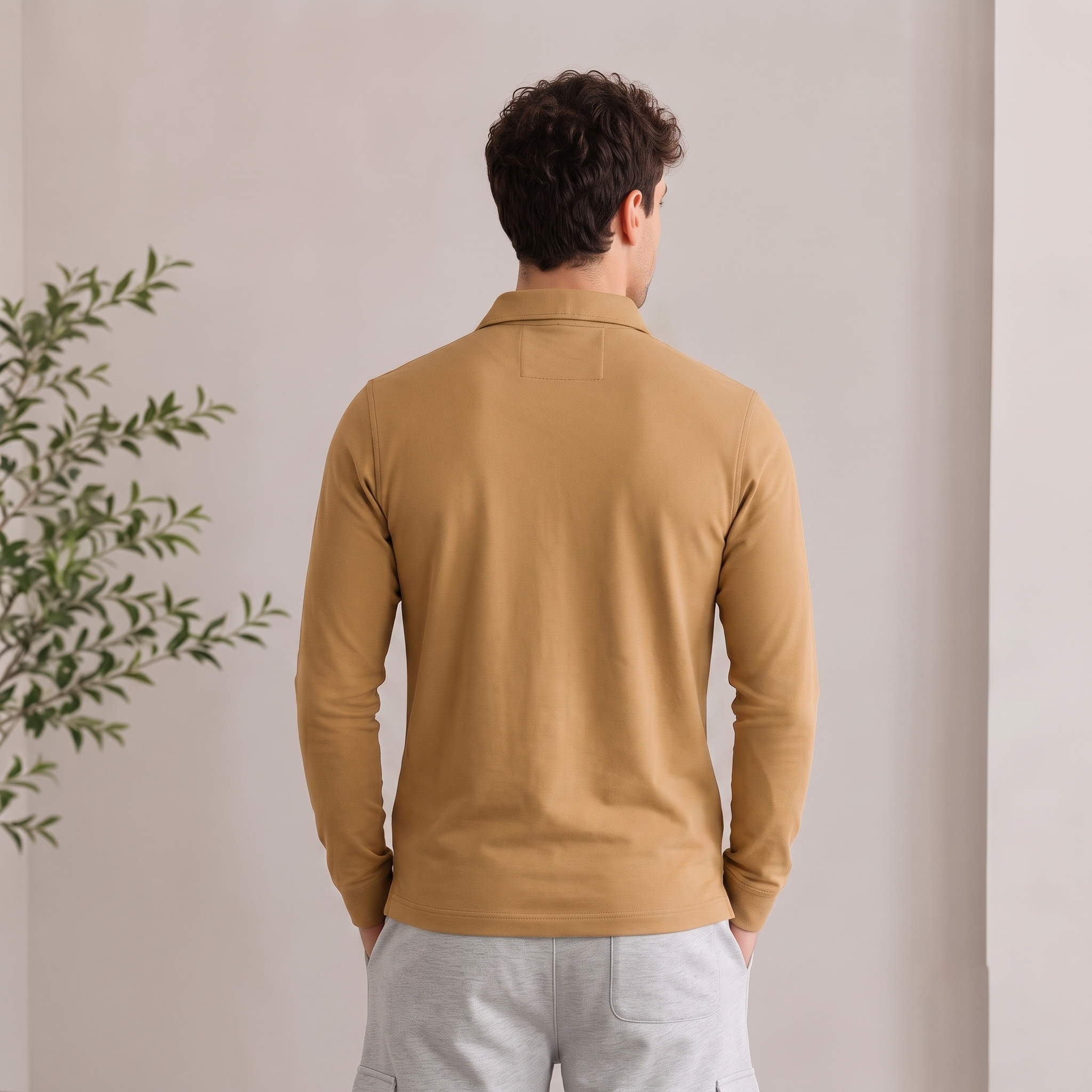 Polo Shirt Long Sleeve Men