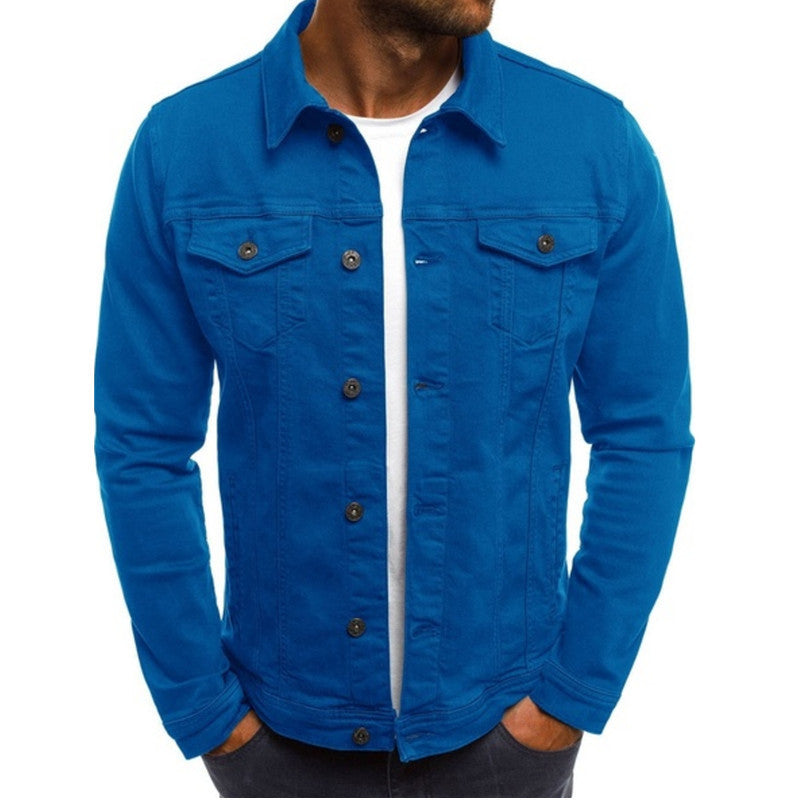 Casual Denimjacka Herr Stilren Design