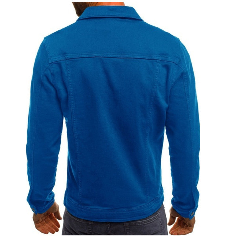Casual Denimjacka Herr Stilren Design