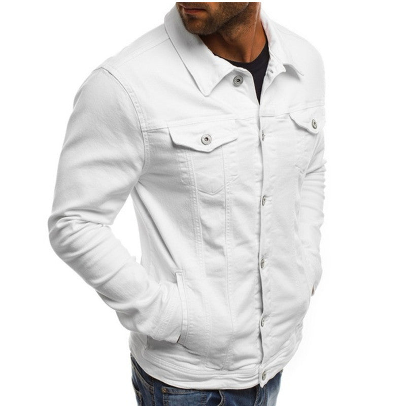 Casual Denimjacka Herr Stilren Design