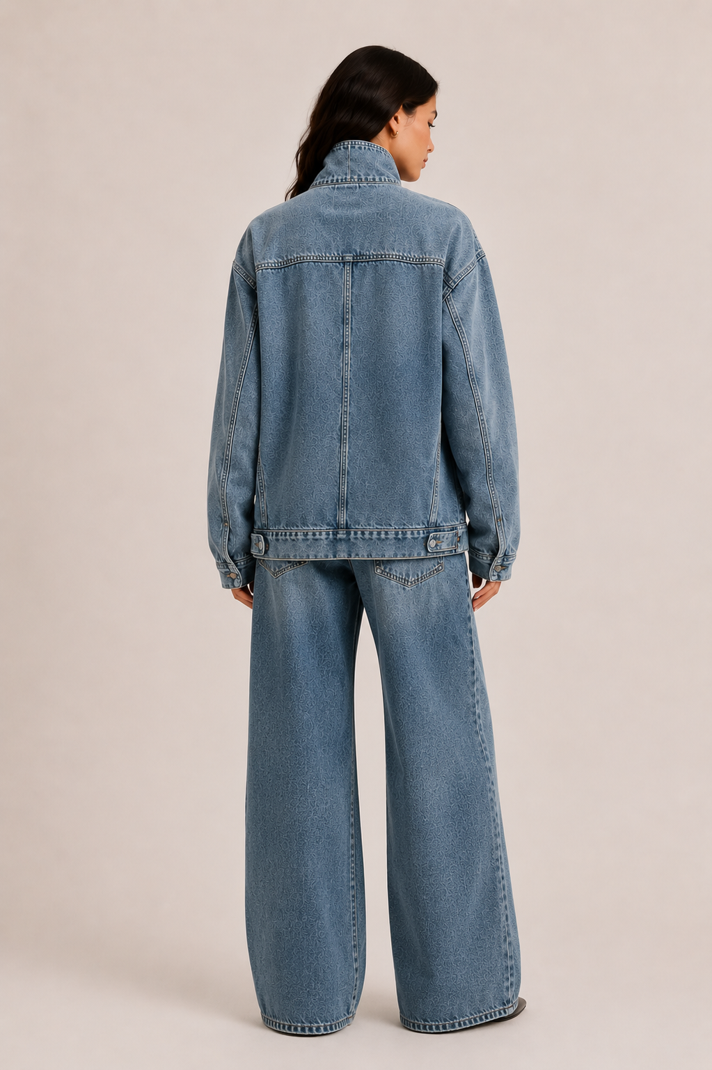 Asymmetrical Women’s Denim Jacket