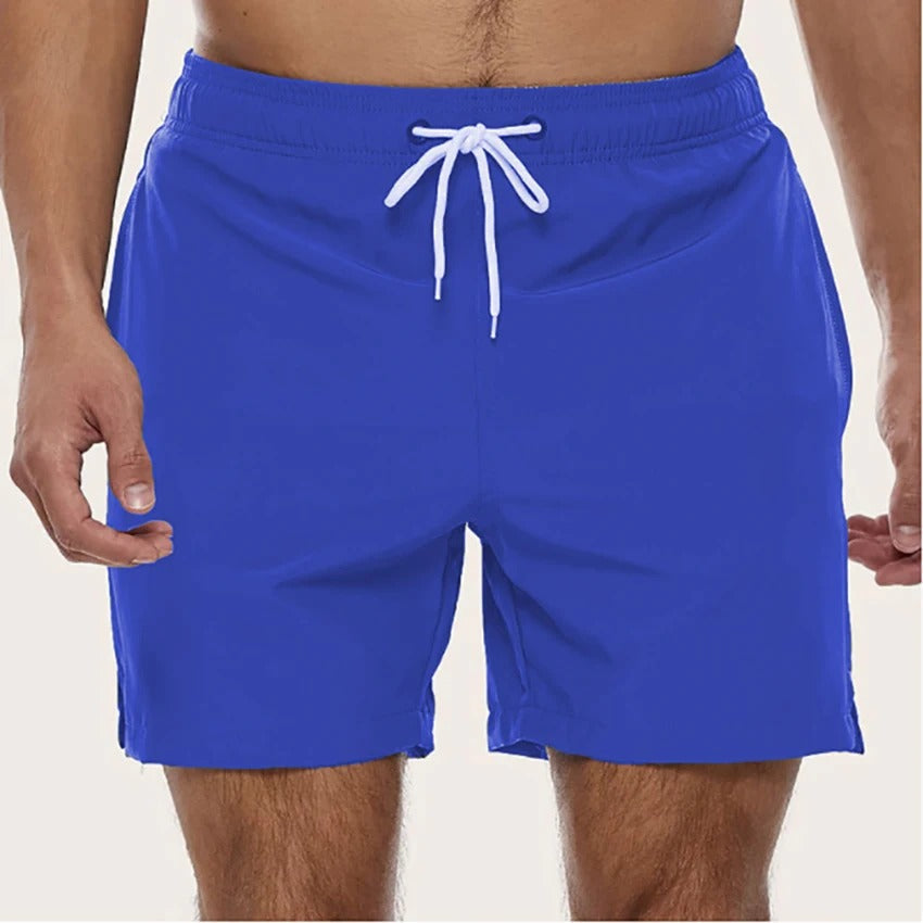 Badshorts med elastisk midja och dragsko för herr  Byxor