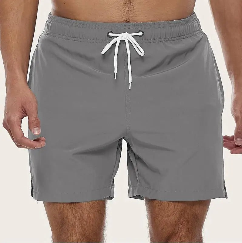 Badshorts med elastisk midja och dragsko för herr  Byxor