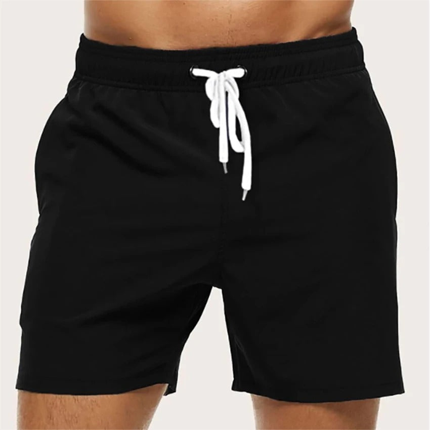 Badshorts med elastisk midja och dragsko för herr  Byxor