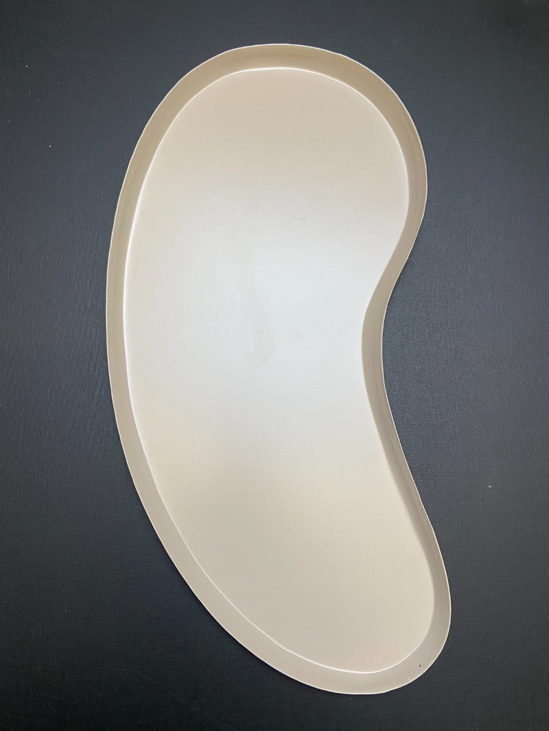 Ekologisk Njurdienblad i Sandfärgad Metall – 52 x 26 cm Dekoration för Hemmet