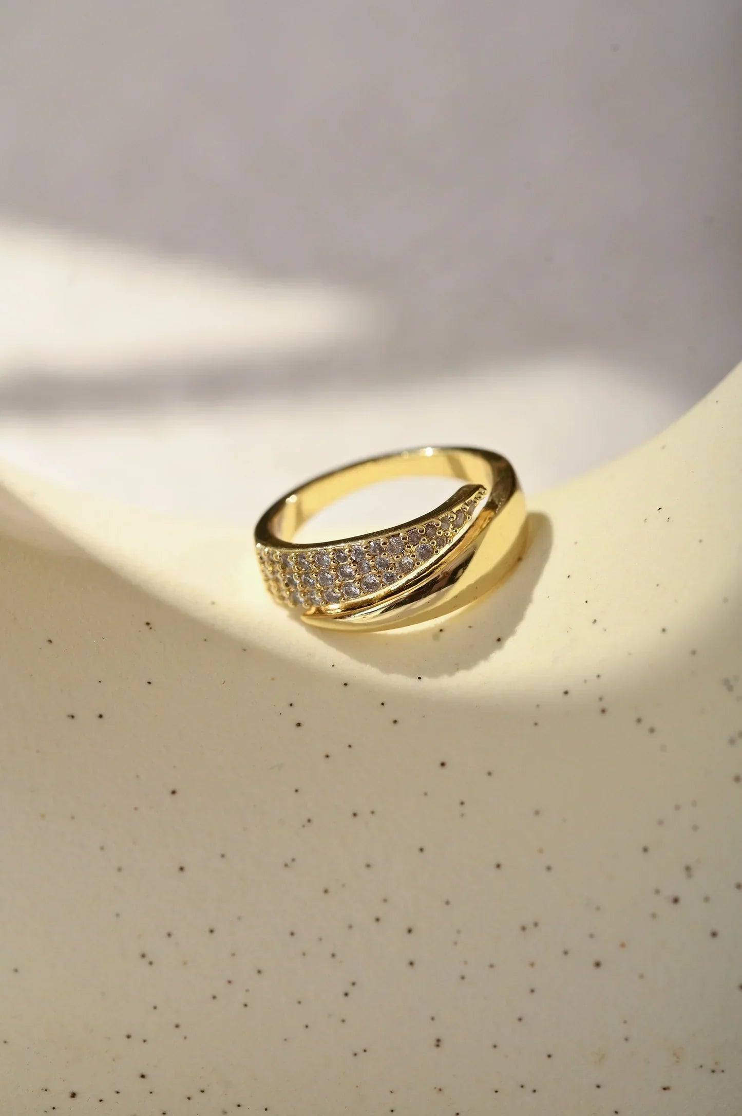 Adjustable stacking rings for women, matching two-piece metal alloy set