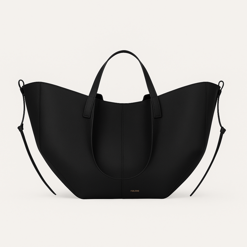 Women's everyday faux leather tote bag with spacious main compartment and shoulder carry style