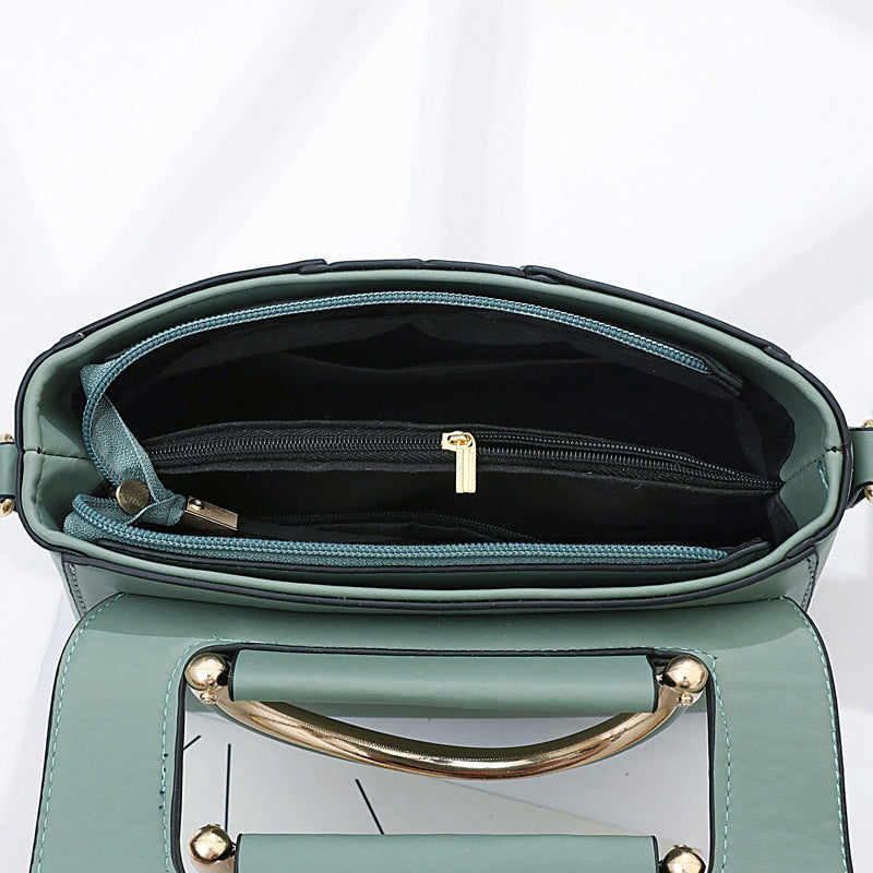 Women's handbag interior with spacious storage compartment