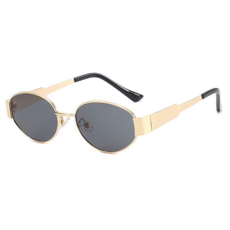 Metal Sunglasses Refined Frame Women