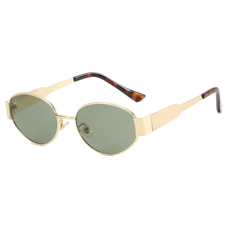 Metal Sunglasses Refined Frame Women