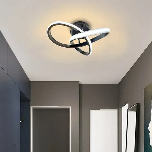 Modern LED Taklampa Dubbel Ringdesign