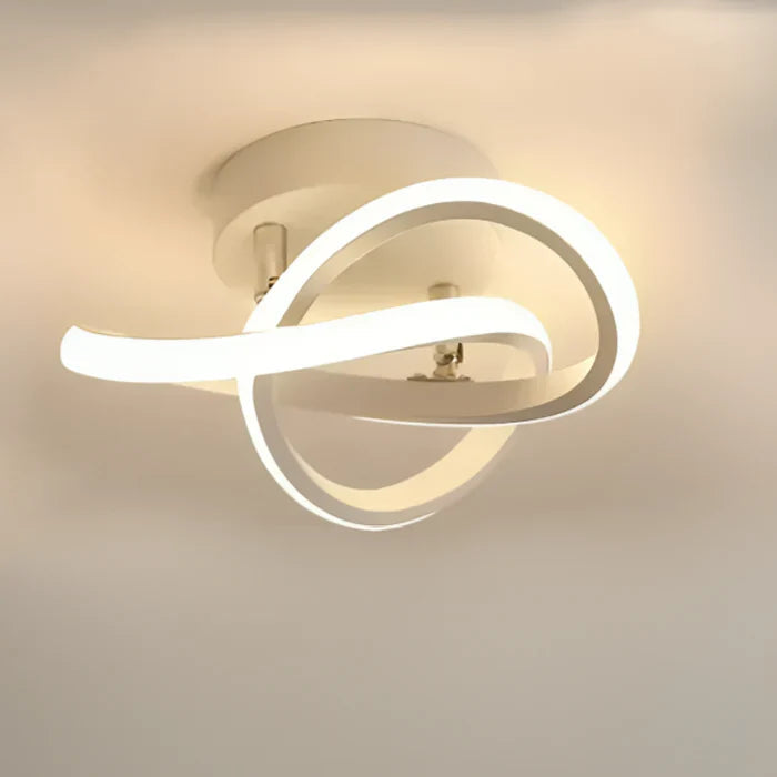 Modern LED Taklampa Dubbel Ringdesign