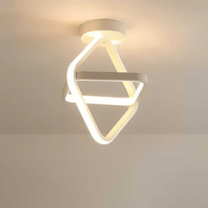 Modern LED Taklampa Dubbel Ringdesign