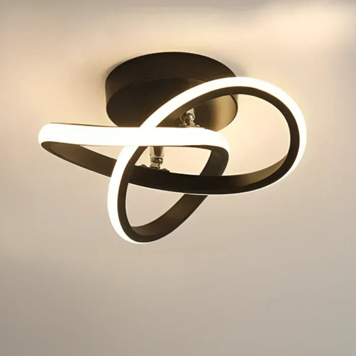 Modern LED Taklampa Dubbel Ringdesign