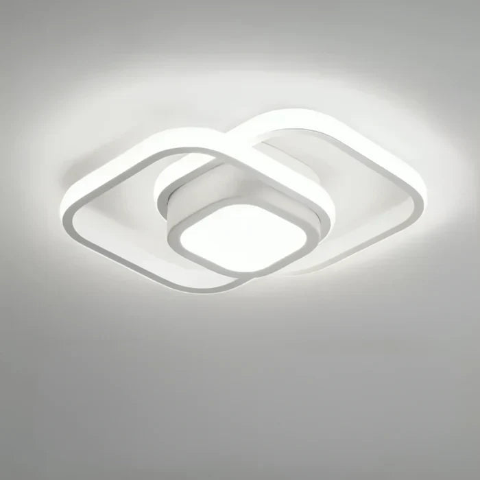 Modern LED Taklampa Dubbel Ringdesign