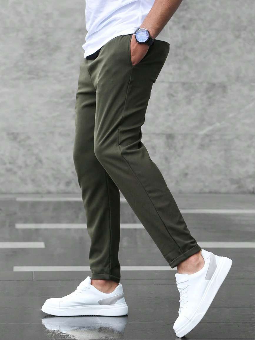 Moderna Stretchbyxor Svart Elegant (Män)