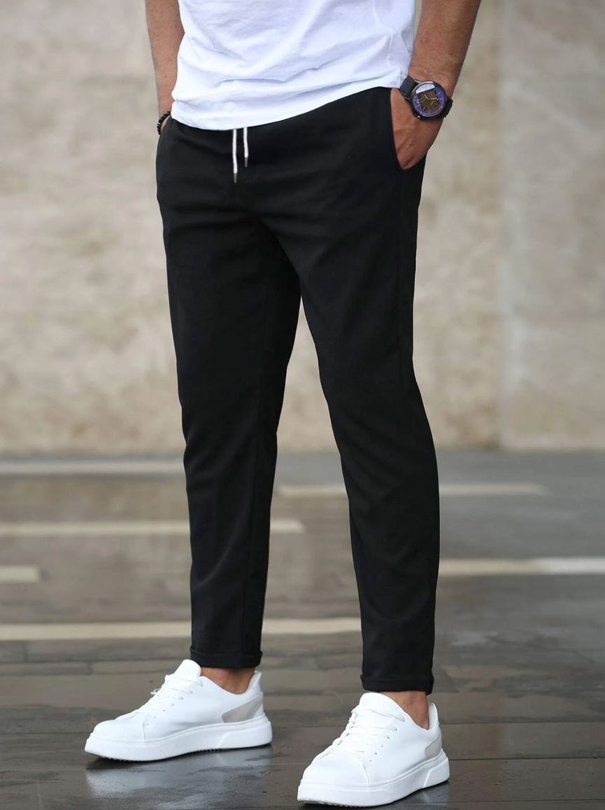 Moderna Stretchbyxor Svart Elegant (Män)