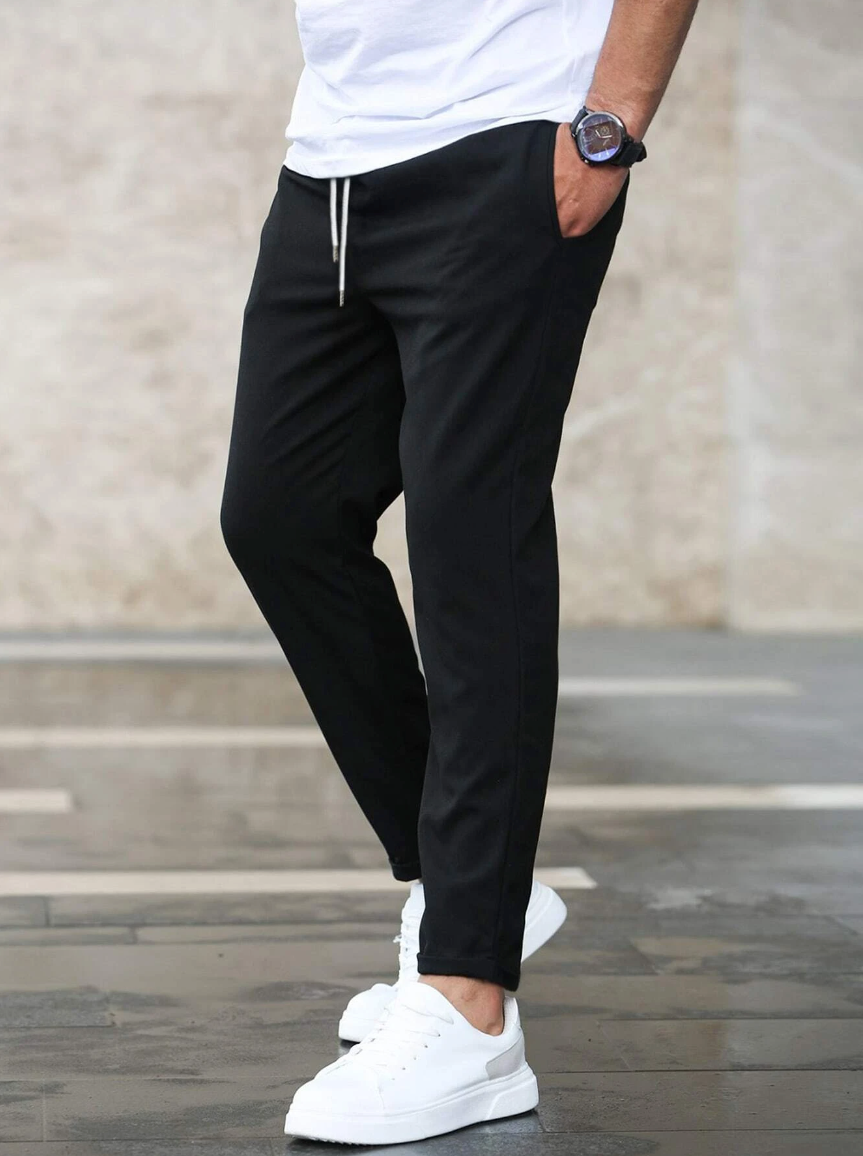 Moderna Stretchbyxor Svart Elegant (Män)