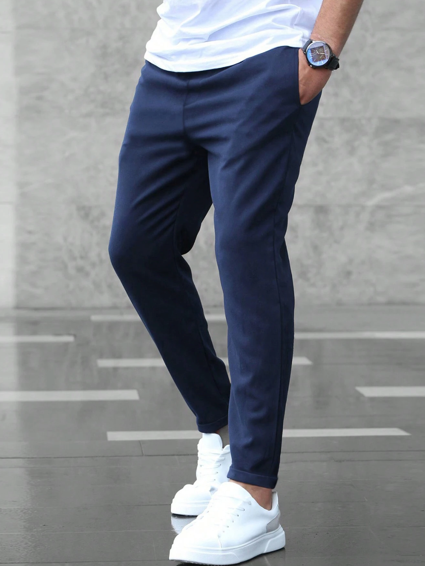 Moderna Stretchbyxor Svart Elegant (Män)