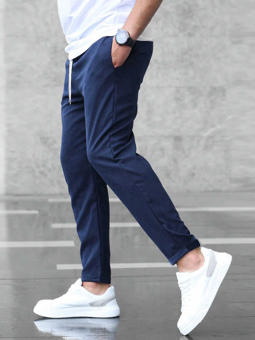 Moderna Stretchbyxor Svart Elegant (Män)
