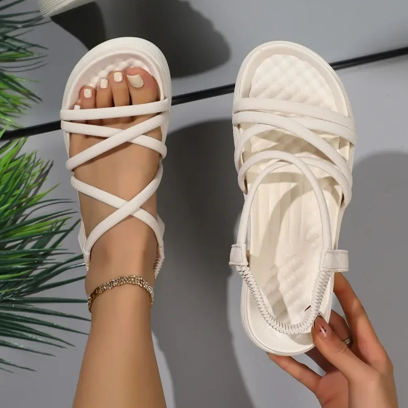 Women's casual open toe sandals for summer wear
