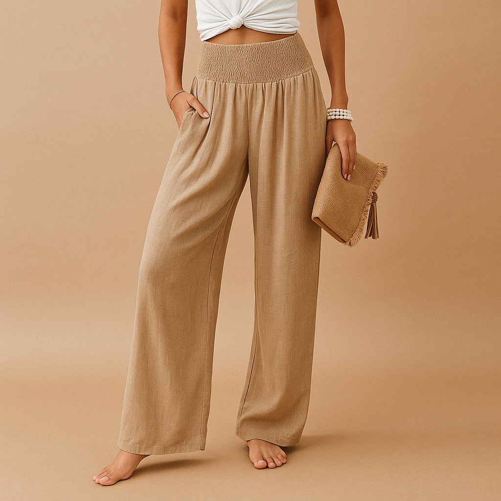 Women's High Waist Wide Leg Trousers