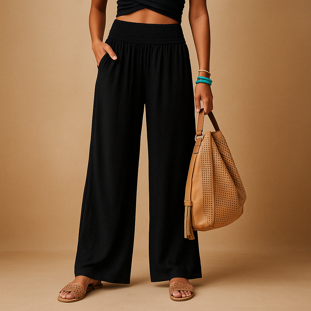 Women's High Waist Wide Leg Trousers