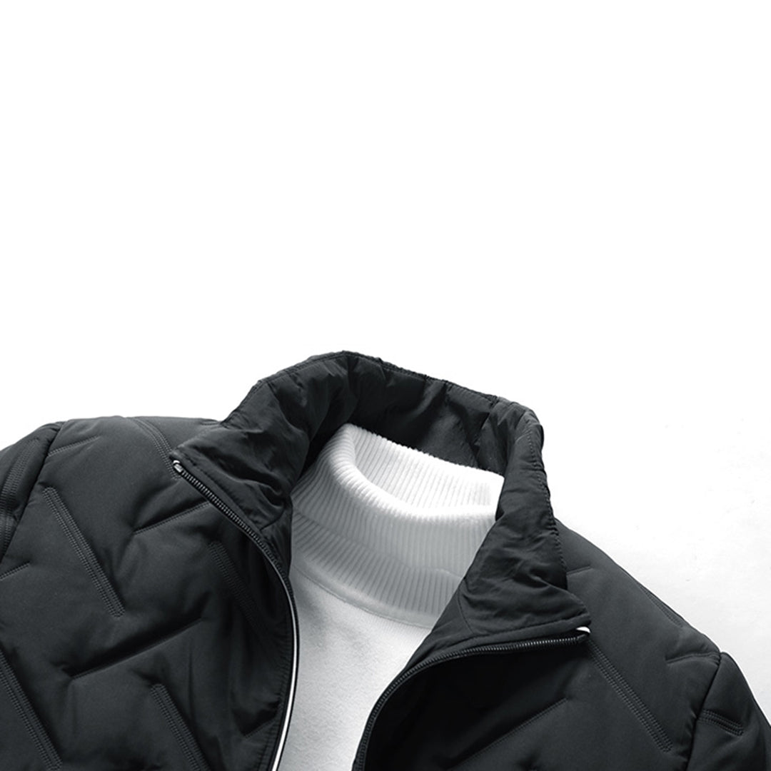 Quilted Vinterjacka Sicksackmönster Regular Fit (Men)