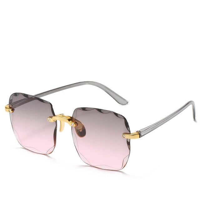Square Rimless UV400 Sunglasses Unisex