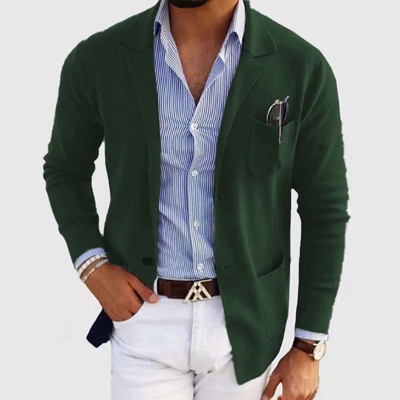 Stilren Herrblazer Med Ventilpåsar