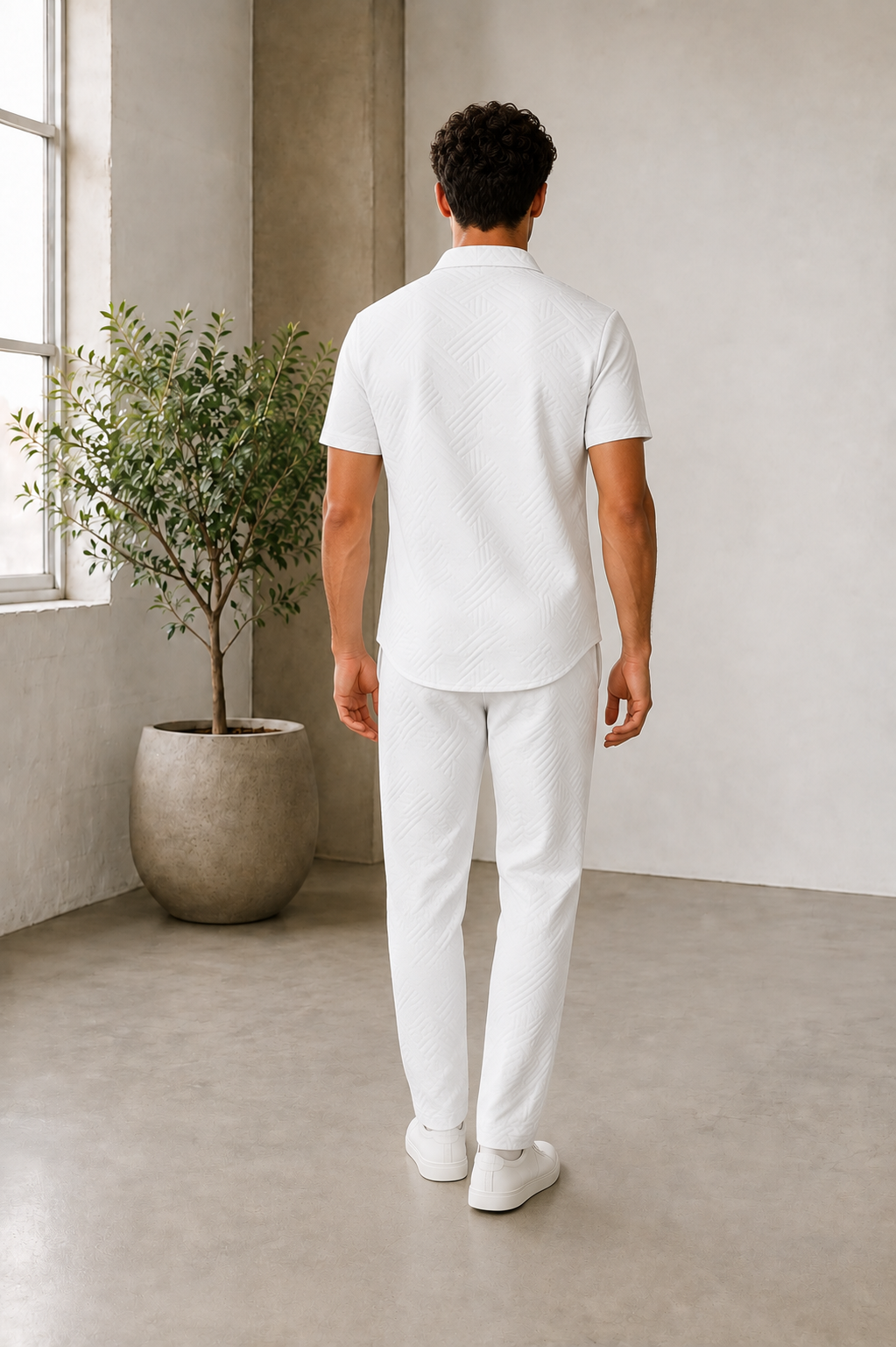 Long sleeve shirt and pants set for casual wear