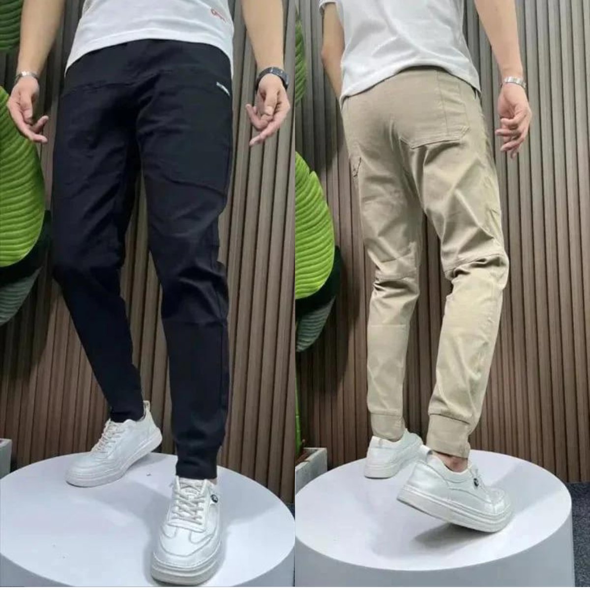 Viktor Byxor Svart Stretch Komfort (Män)