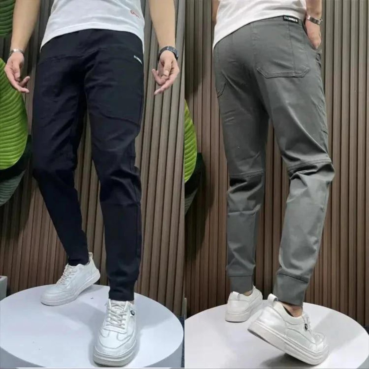 Viktor Byxor Svart Stretch Komfort (Män)